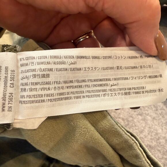 Women's Hollister Camouflage Military Cargo Tie Front Jacket Size Small - Picture 5 of 9